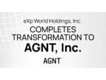 eXp World Holdings, Inc. Completes Transformation to AGNT, Inc.